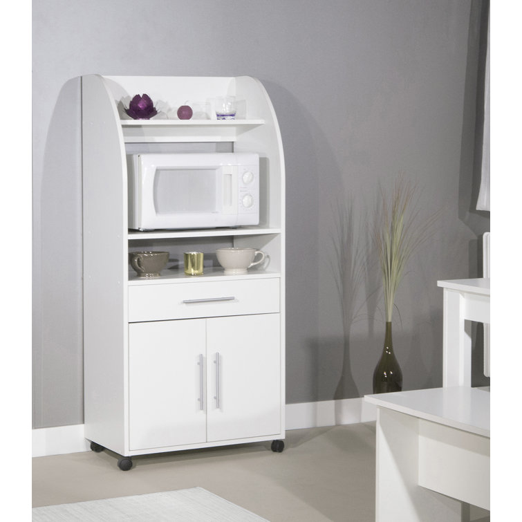 Ebern Designs Kavanaugh Microwave Kitchen Cart Reviews Wayfair