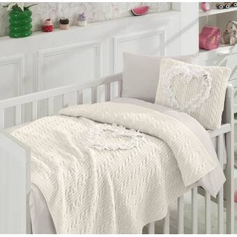 heart crib bedding set