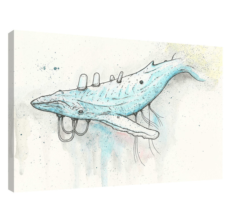 Wrought Studio Whale Giclee Watercolor Painting Print On Canvas
