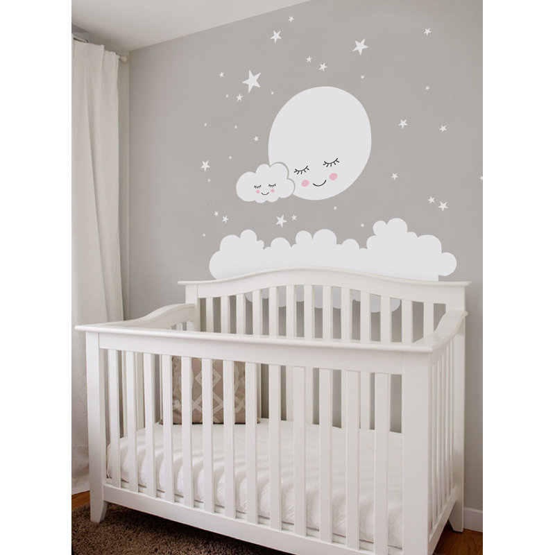 cloud moon and stars nursery
