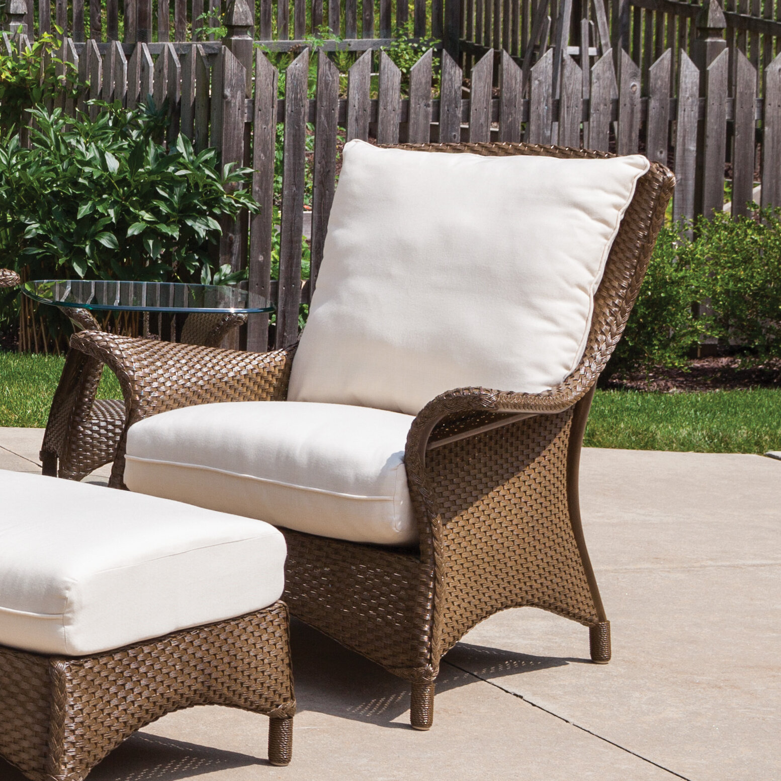 Lloyd Flanders Mandalay Tortuga Patio Chair With Cushions Perigold