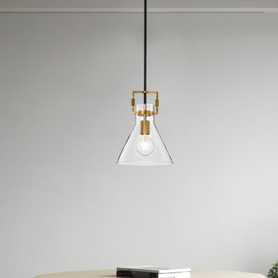 Martina 1-light Cone Glass Pendant