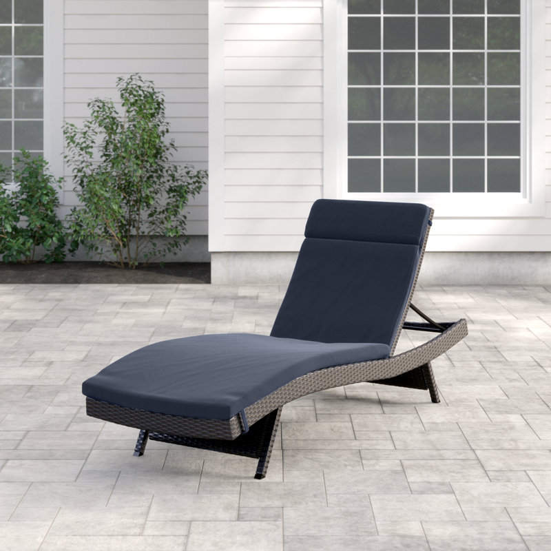 Gaddis Reclining Chaise Lounge With Cushion 2025