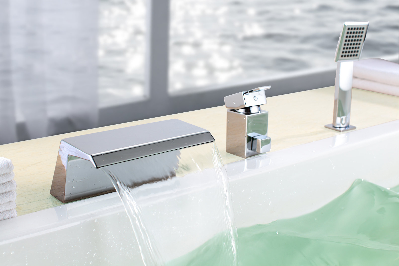 Sumerain Single Handle Deck Mount Bath Tub Faucet Reviews Wayfair