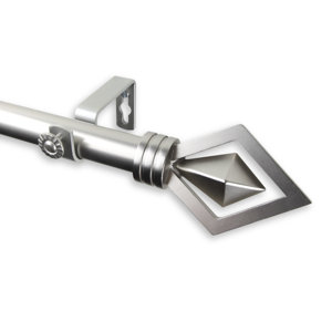 Lenore Single Curtain Rod and Hardware Set