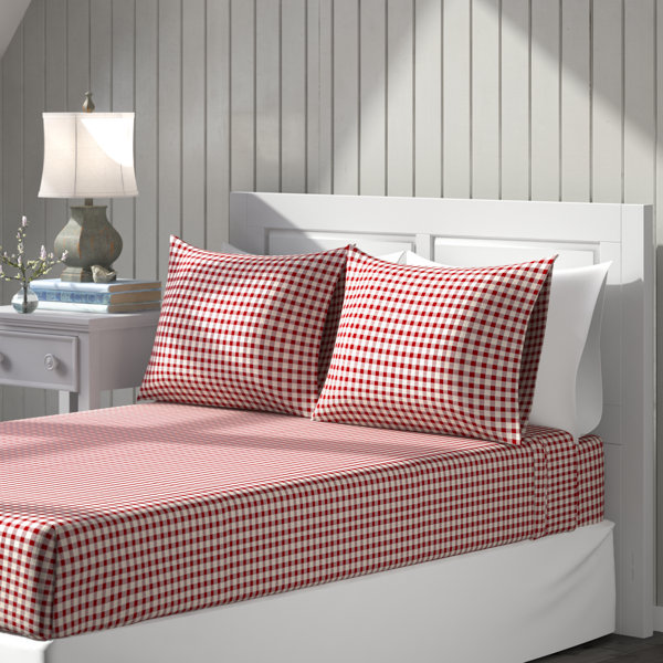 Red Gingham Sheets Wayfair Red Gingham Sheets Wayfair