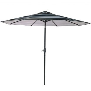 Modern Grey Stripe Patio Umbrellas Allmodern