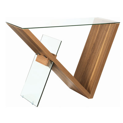 42" Solid Wood Console Table Decor+