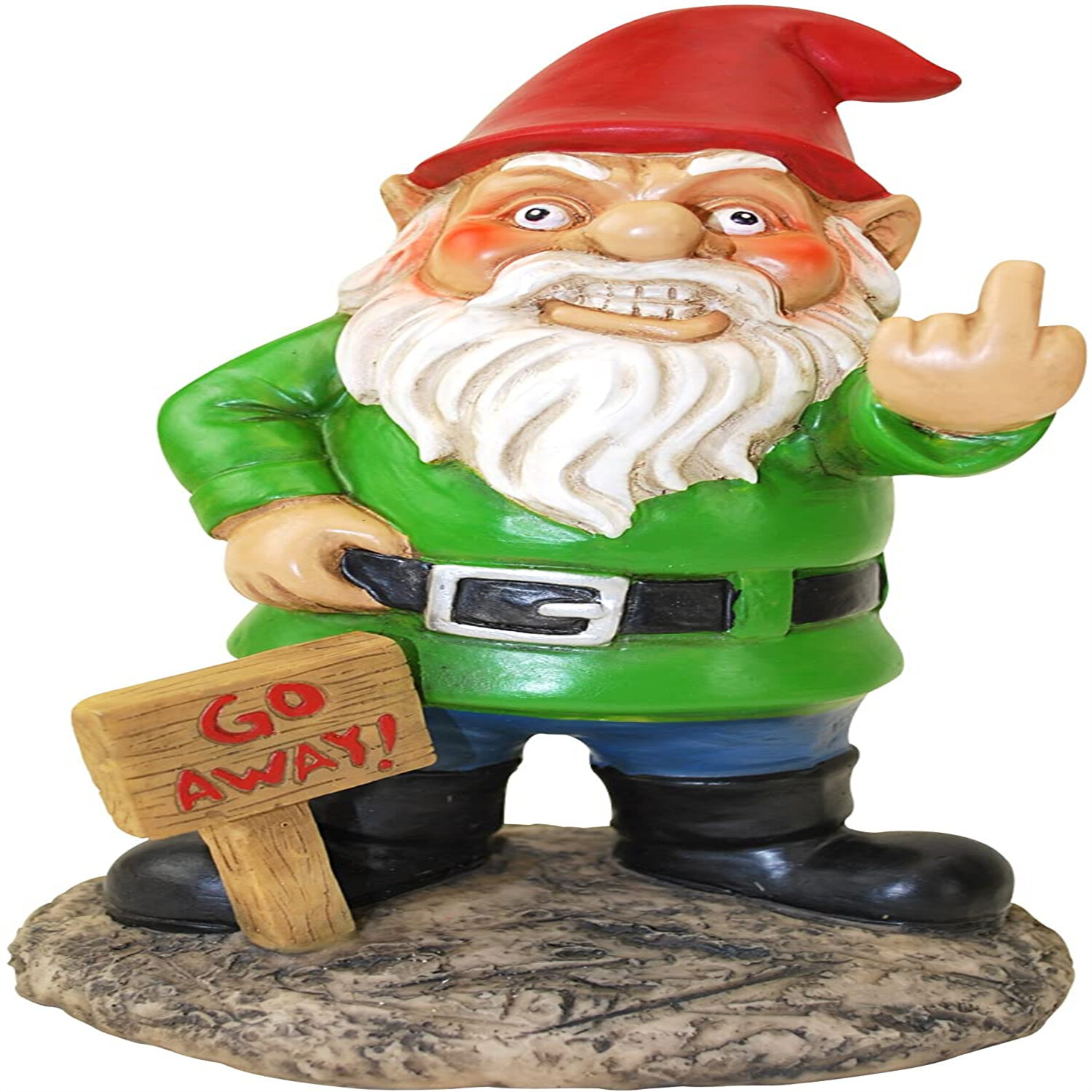 Green Grouchy Santa Gnome