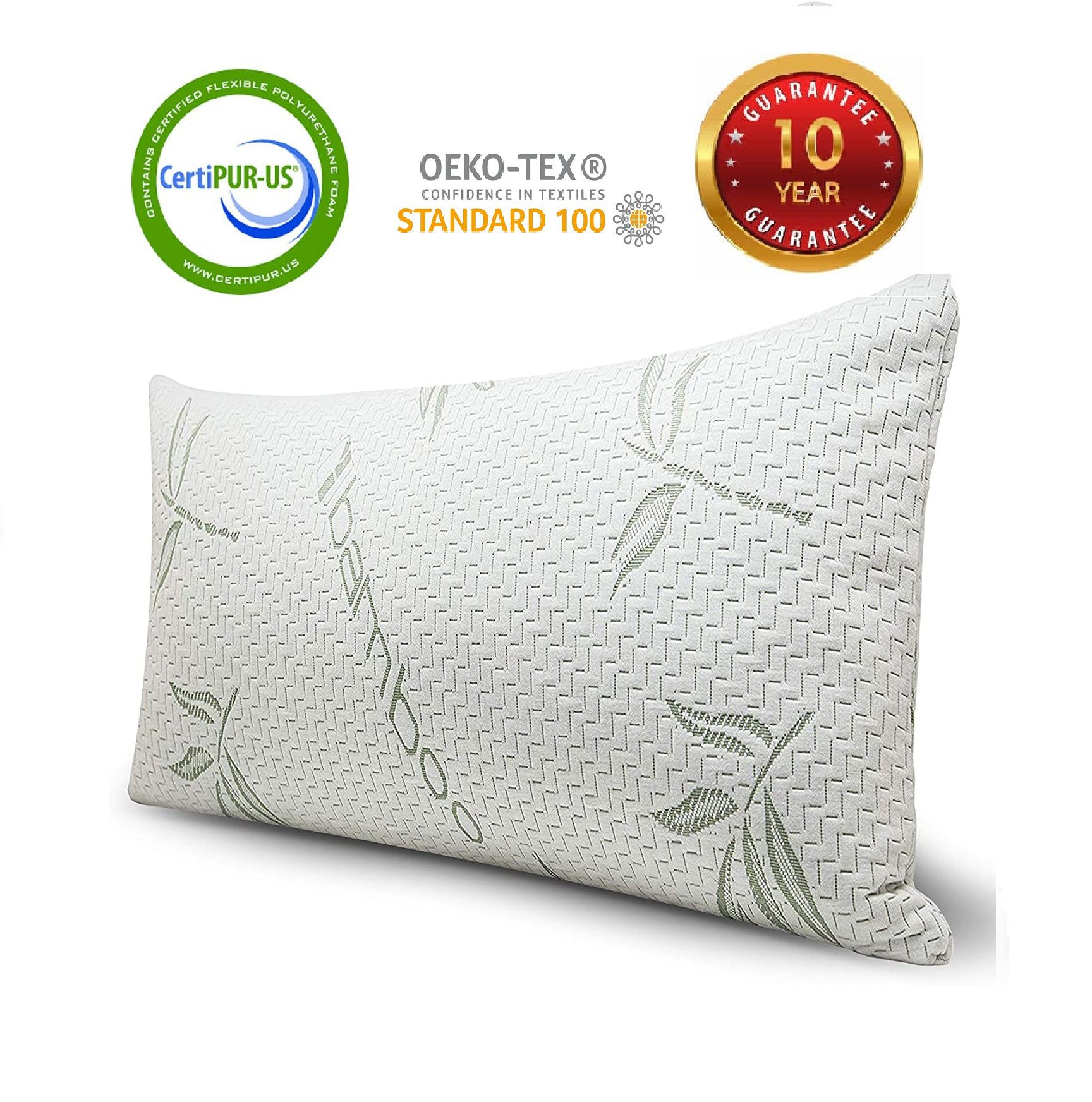 bamboo pillow memory foam queen