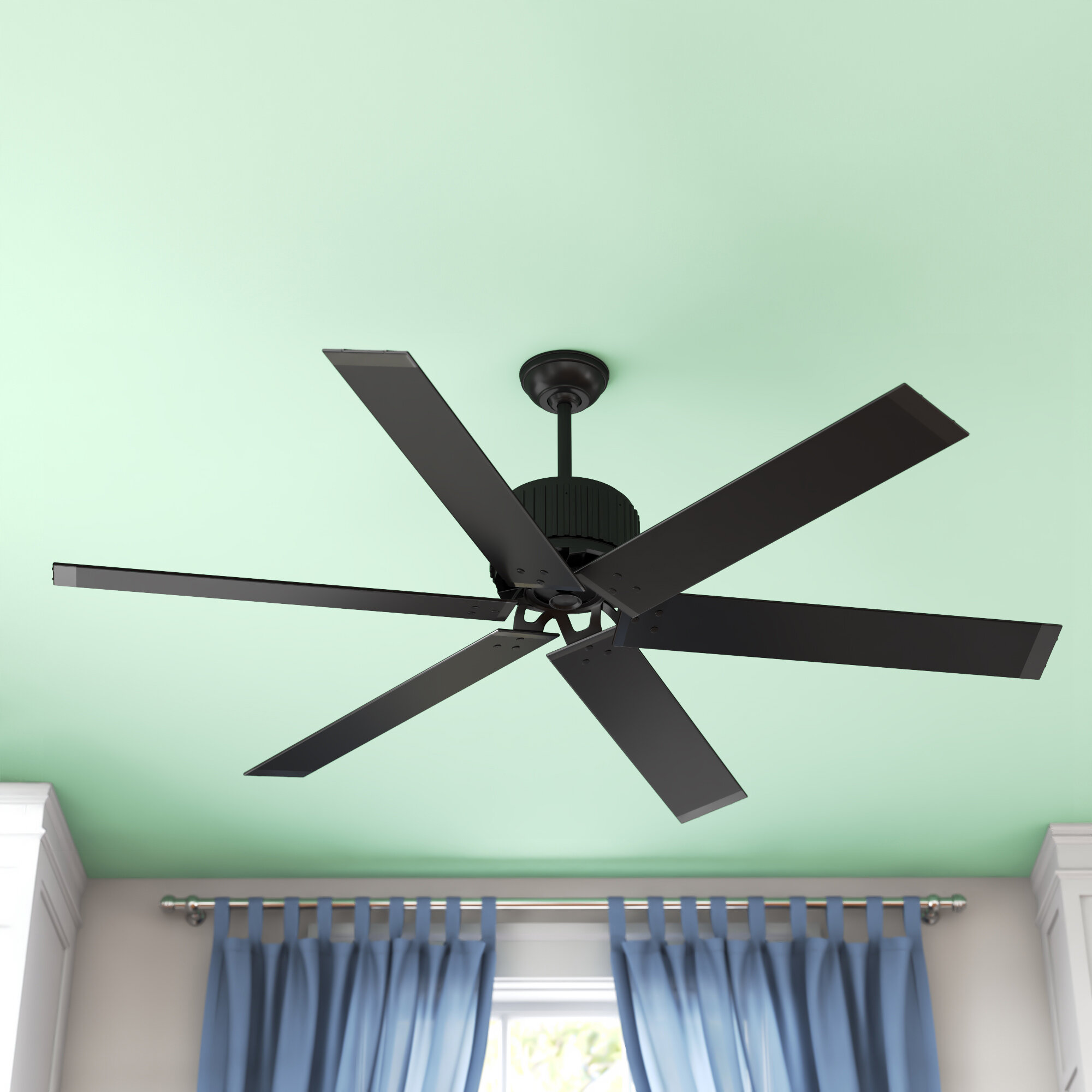 Hunter Fan 72 Hfc 72 6 Blade Standard Ceiling Fan With Wall Control Reviews Wayfair