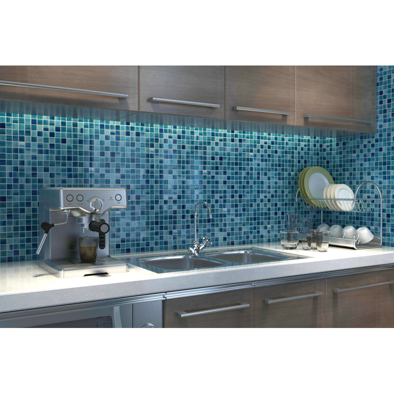 Novotilestudio Alezio 12 X 12 Glass Mosaic Wall Floor Tile