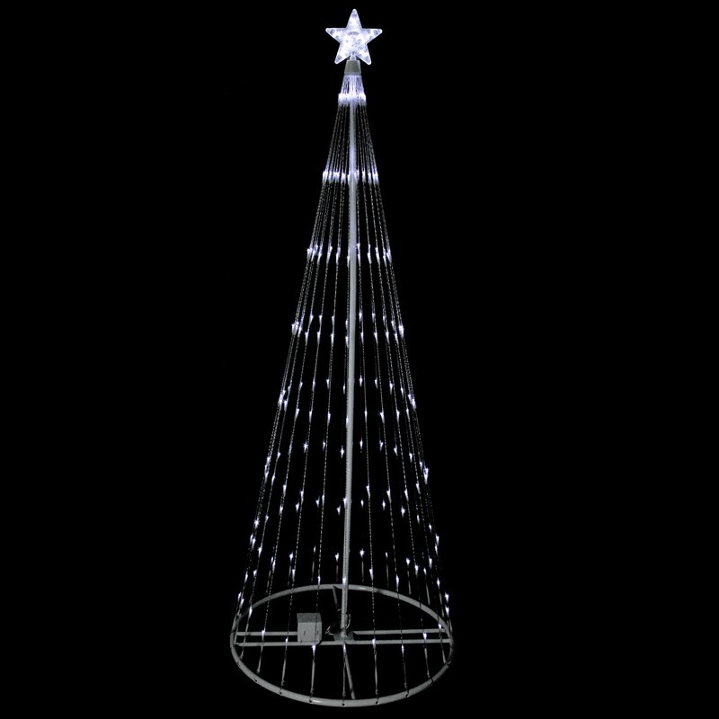 LB International LED Light Show Cone Christmas Tree Lighted Yard Art Decoration | Wayfair