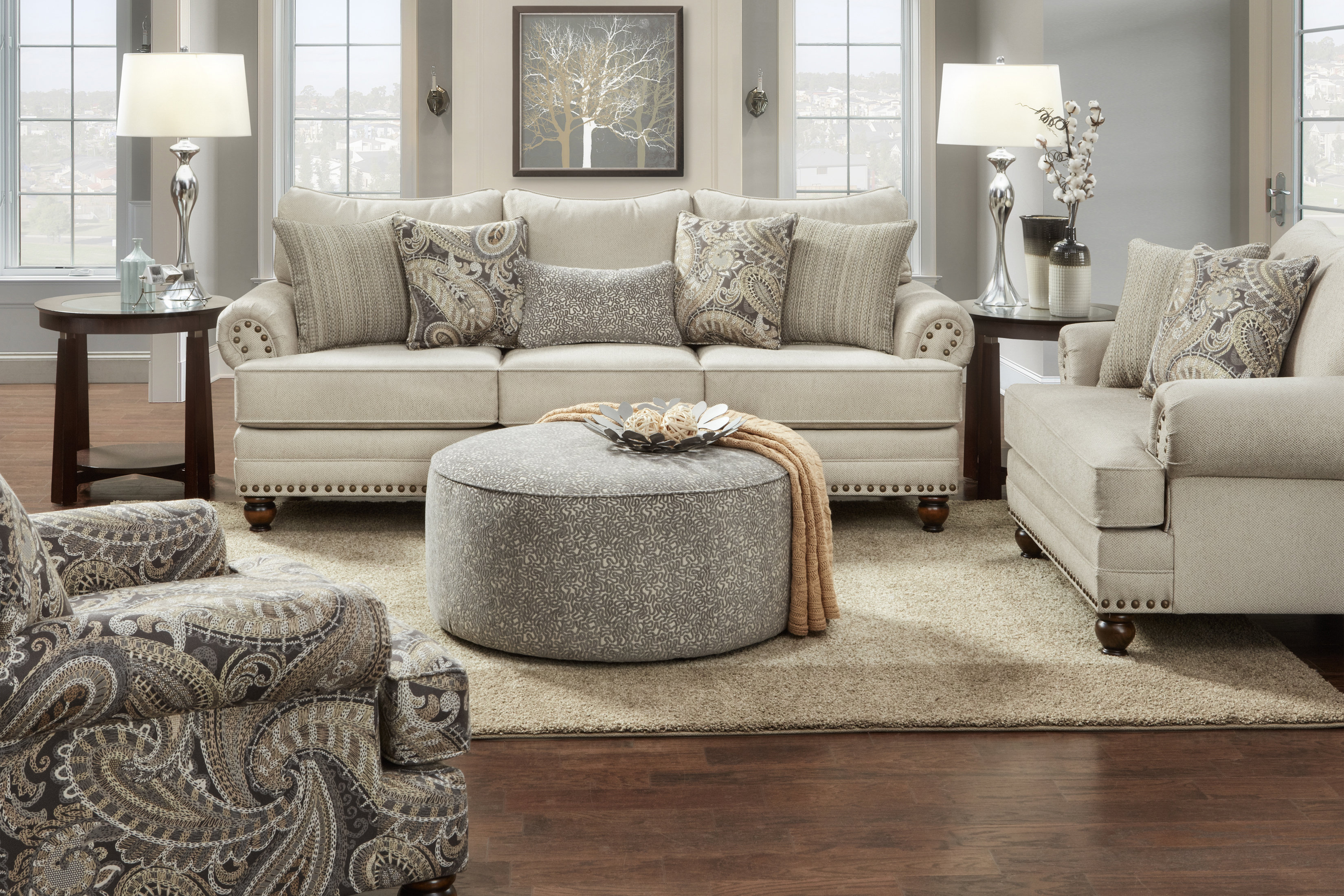 Canora Grey Brockway 4 Piece Living Room Set & Reviews  Wayfair