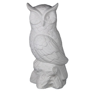 White Ceramic Owl Wayfair Ceramic Owl Figurine