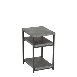 Faux Concrete End Table Wayfair Vlad Slate Faux Concrete Low End Table