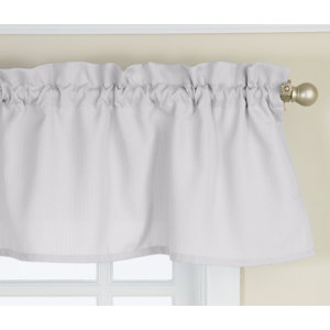 Opaque Ribcord Kitchen Curtain Valance