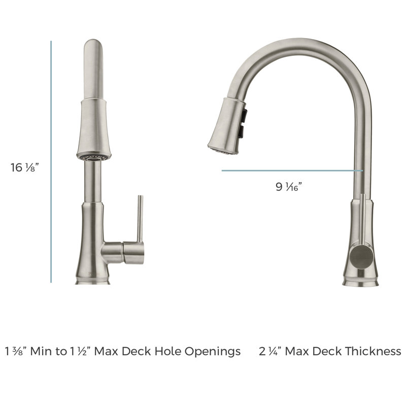 Pfister Pfirst Series Pull Down Touch Single Handle Kitchen Faucet