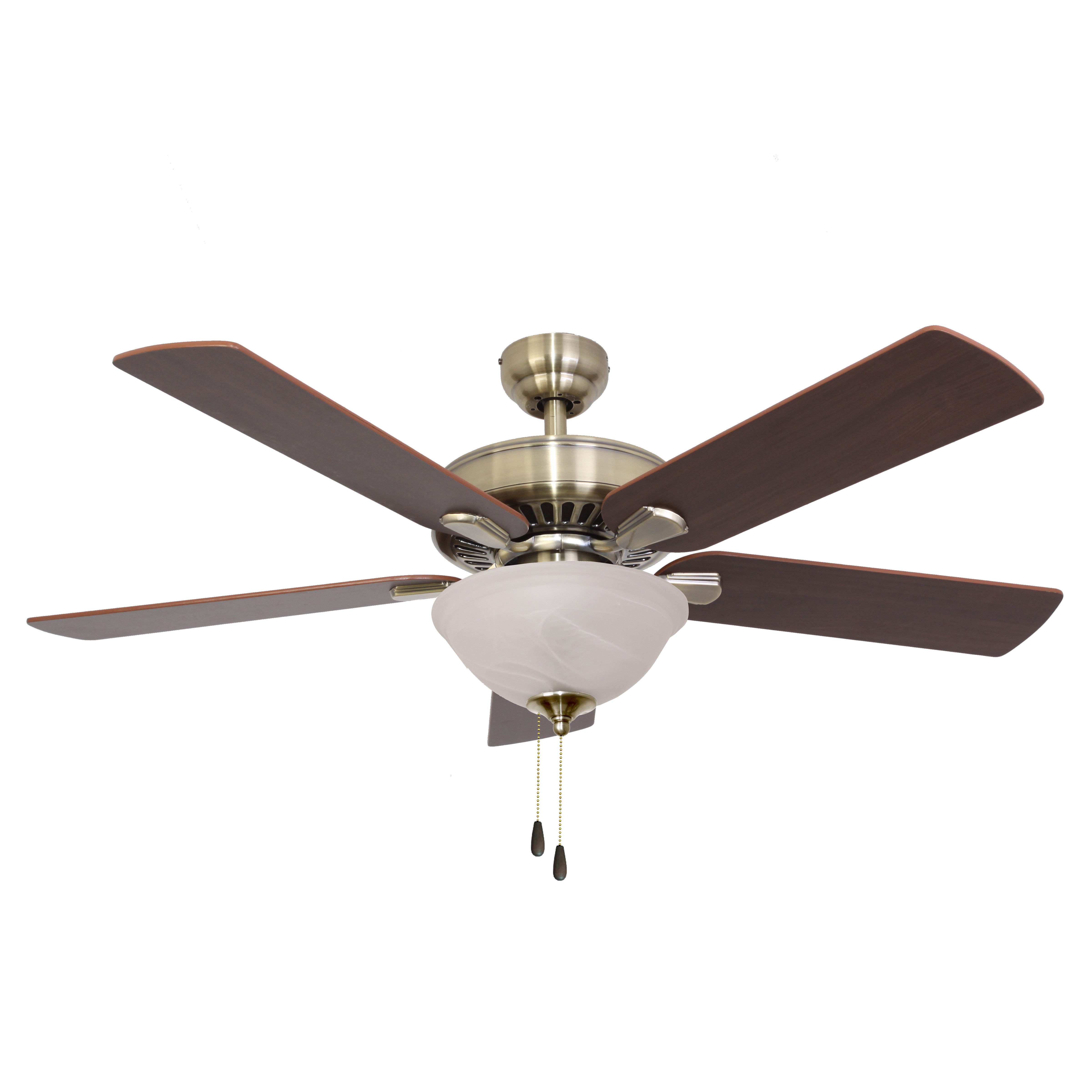 Charlton Home 52 Wilma 5 Blade Leaf Blade Ceiling Fan With Pull Chain And Light Kit Included Reviews Wayfair