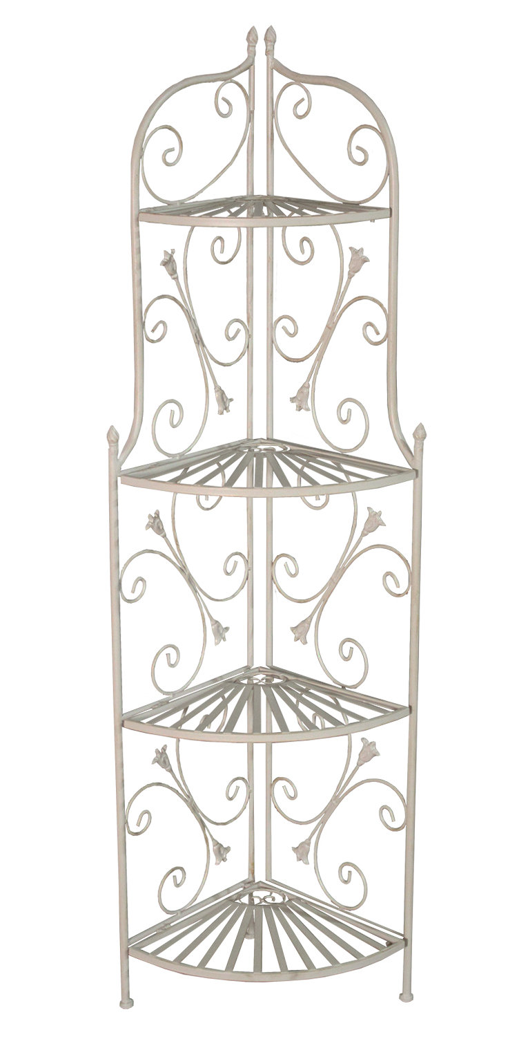 Astoria Grand Cutler Foldable Corner Bakers Rack Wayfair