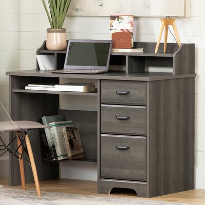 Versa Computer Desk With Hutch South Shore Color Gray Maple