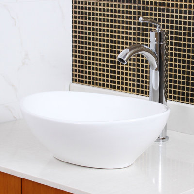 Bathroom Sinks Oval elite ceramic oval vessel bathroom sink & reviews | wayfair Bathroom Sinks Oval elite ceramic oval vessel bathroom sink & reviews | wayfair