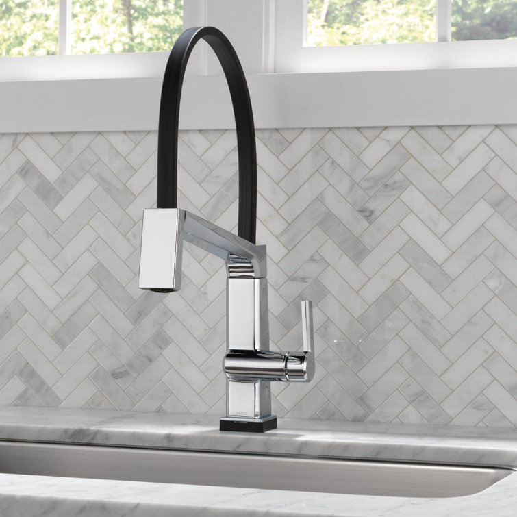 Delta Pivotal Touch Single Handle Kitchen Faucet With Touch20 Technology Reviews Wayfair