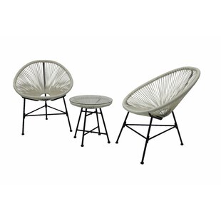Auden 3 Piece Rattan 2 Person Seating review