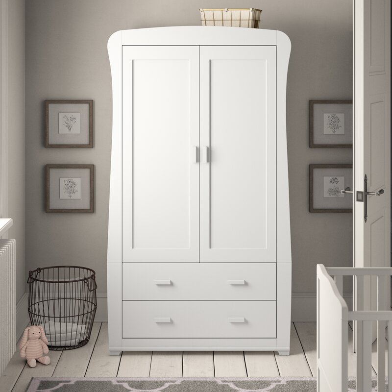 Babymore Bel Full Size 2 Door Wardrobe Wayfair Co Uk