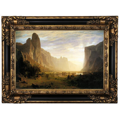 Astoria Grand Looking Down Yosemite Valley California Framed Oil