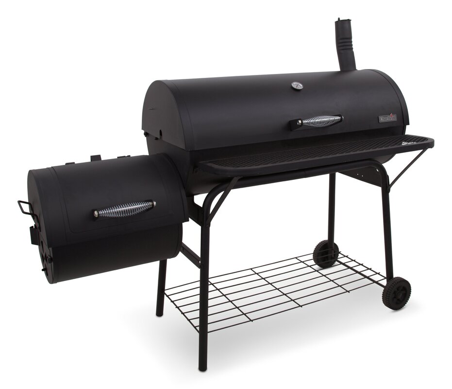 American Gourmet Deluxe Offset Charcoal Smoker & Grill
