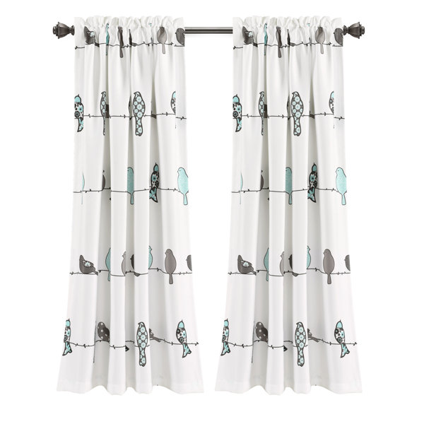 2pc 3D Digitial Printing Curtain Panels Floral/Animals Sheers Window Curtain 2pc 3D Digitial Printing Curtain Panels Floral/Animals Sheers Window Curtain