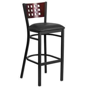 Chafin Cutout Back Metal 32 Bar Stool by Winston Porter