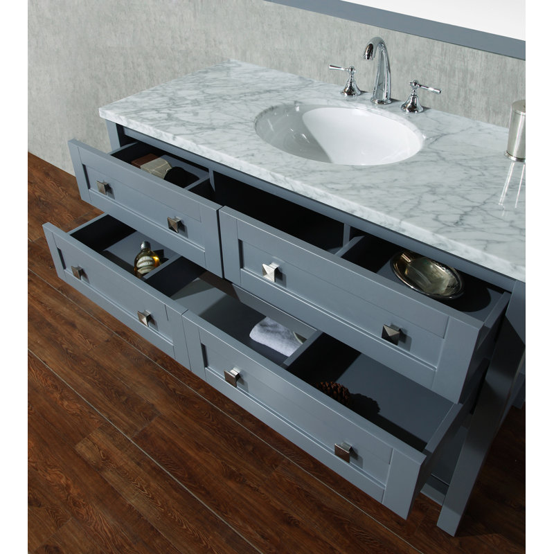 Brayden Studio Immingham 48 Single Modern Bathroom Vanity Set With Mirror Reviews Wayfair