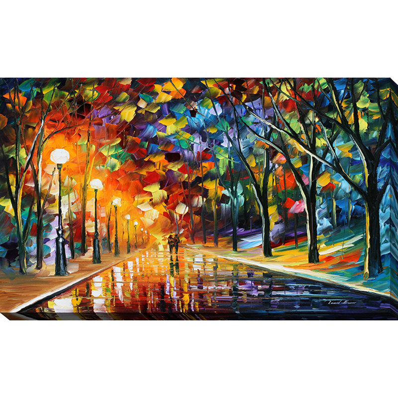Pictureperfectinternational Romantic Evening 1 By Leonid Afremov Painting Print On Wrapped Canvas Reviews Wayfair Purchase canvas prints, framed prints, tapestries, posters, greeting cards, and more. romantic evening 1 by leonid afremov painting print on wrapped canvas