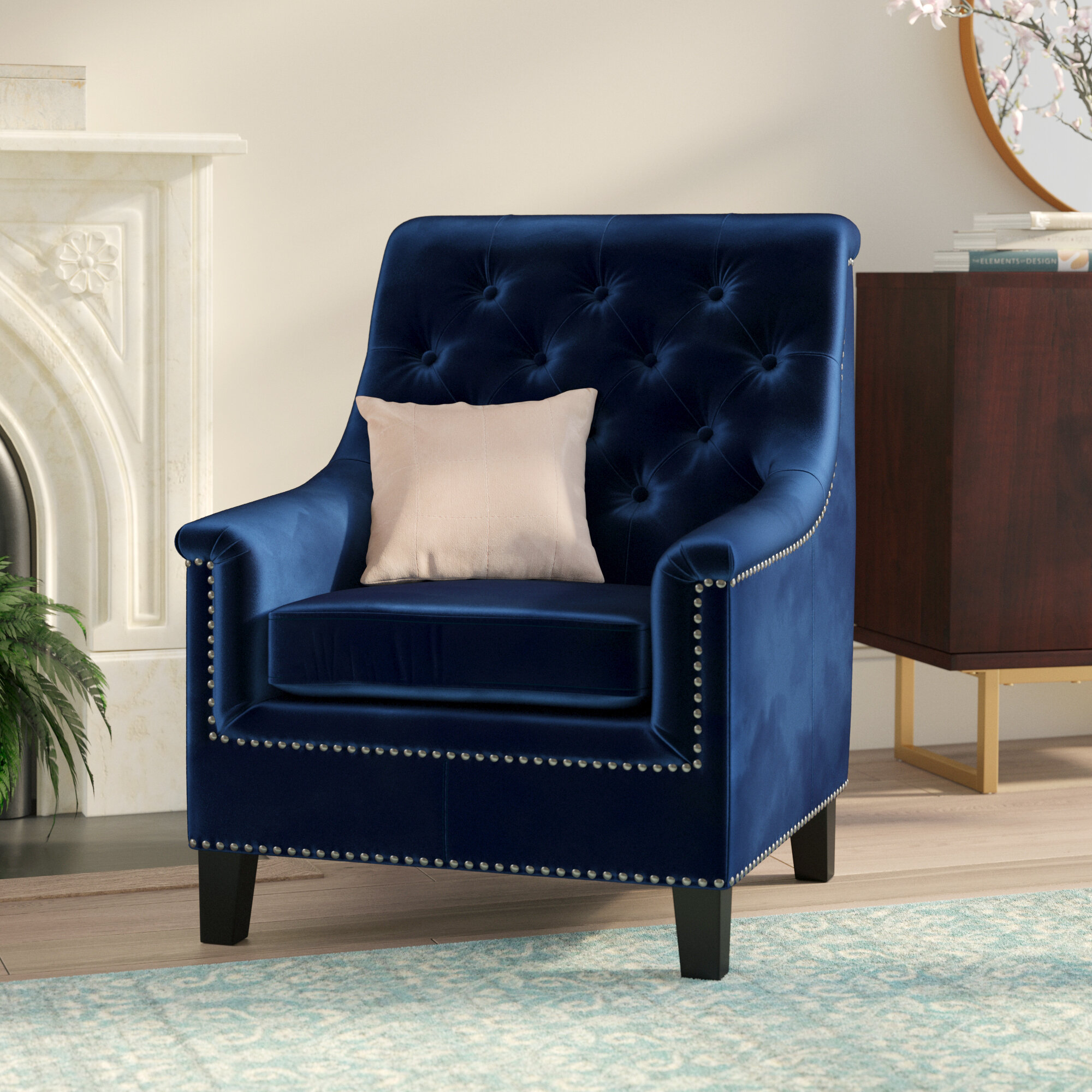 cheap velvet armchair