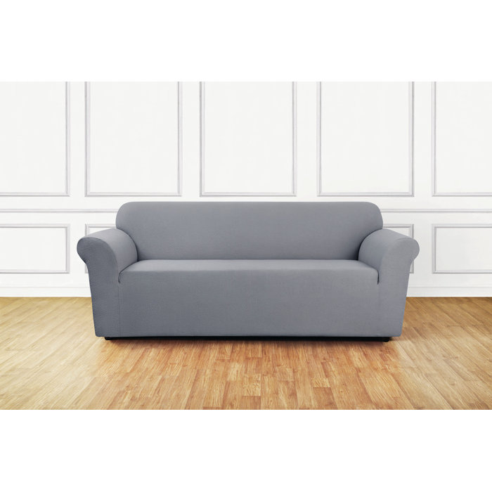Stretch Delicate Leaf Box Cushion Sofa Slipcover Stretch Delicate Leaf Box Cushion Sofa Slipcover