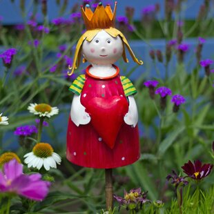 Gartenfigur Mädchen Solar Figur Gartendeko  Teichdeko ca 35 cm NEU 