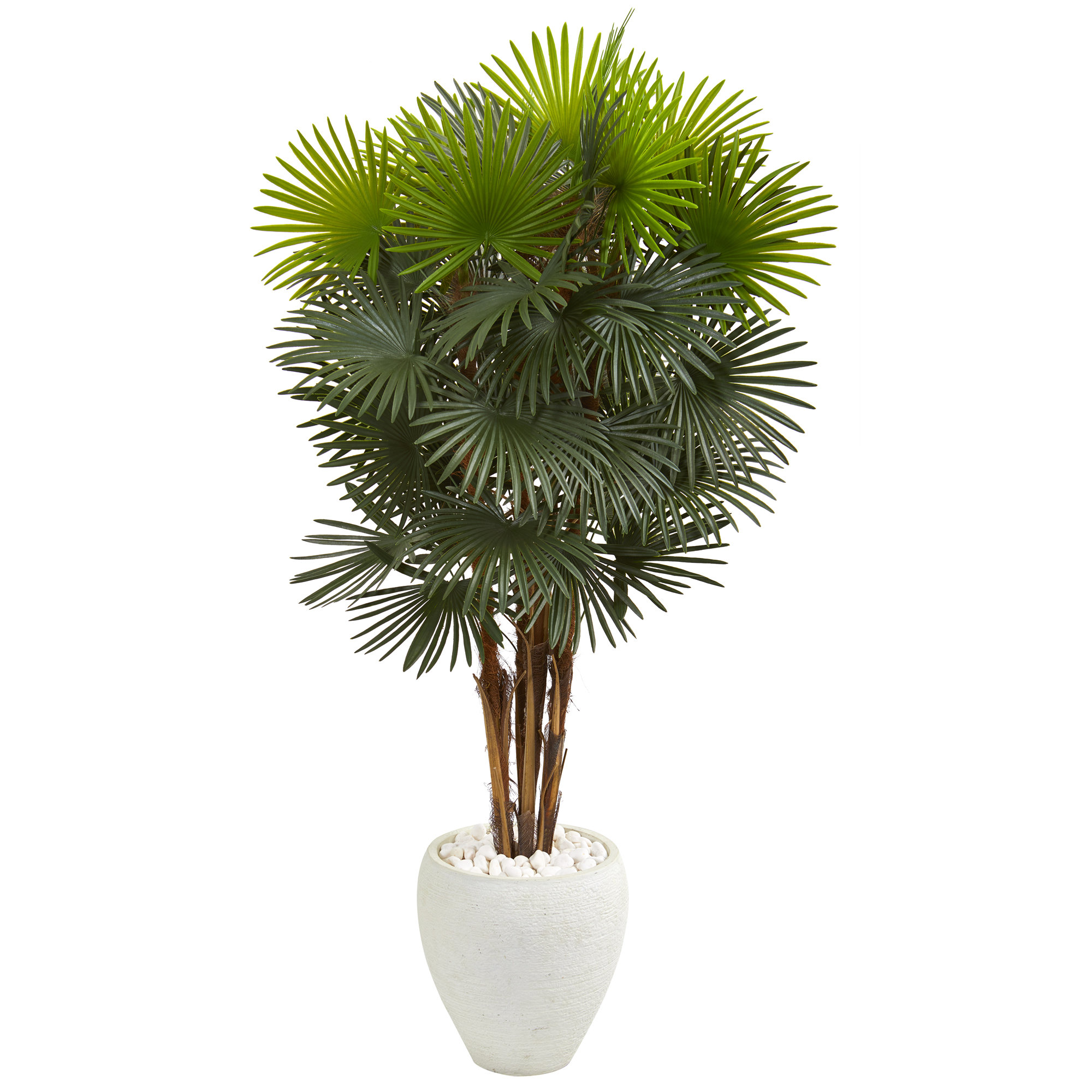 Bayou Breeze Fan Floor Palm Tree in Planter