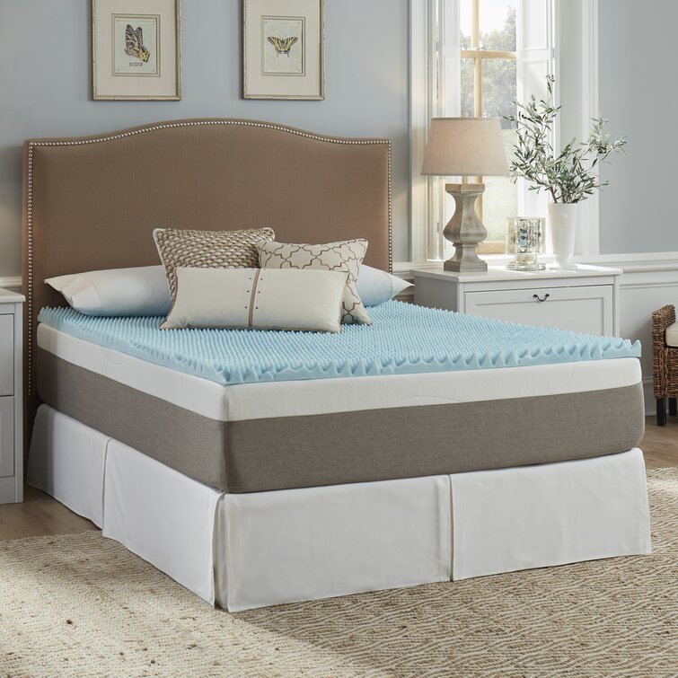 Alwyn Home 1 5 Gel Memory Foam Mattress Topper Reviews Wayfair