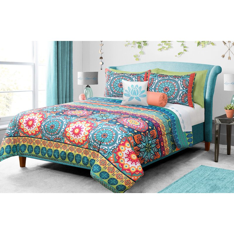 Bungalow Rose Arsenault Mandala Reversible Comforter Set Reviews