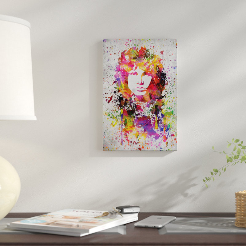East Urban Home Jim Morrison Graphic Art Print On Canvas Wayfair