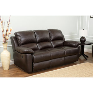 Blackmoor Leather Reclining Sofa by Darby Home Co