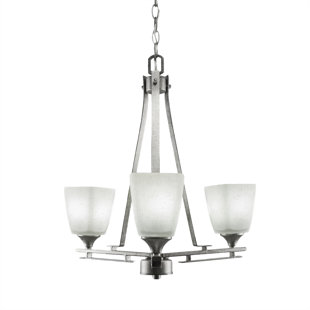 Go to store & view more images Mindi 3-Light Shaded Chandelier by Latitude Run