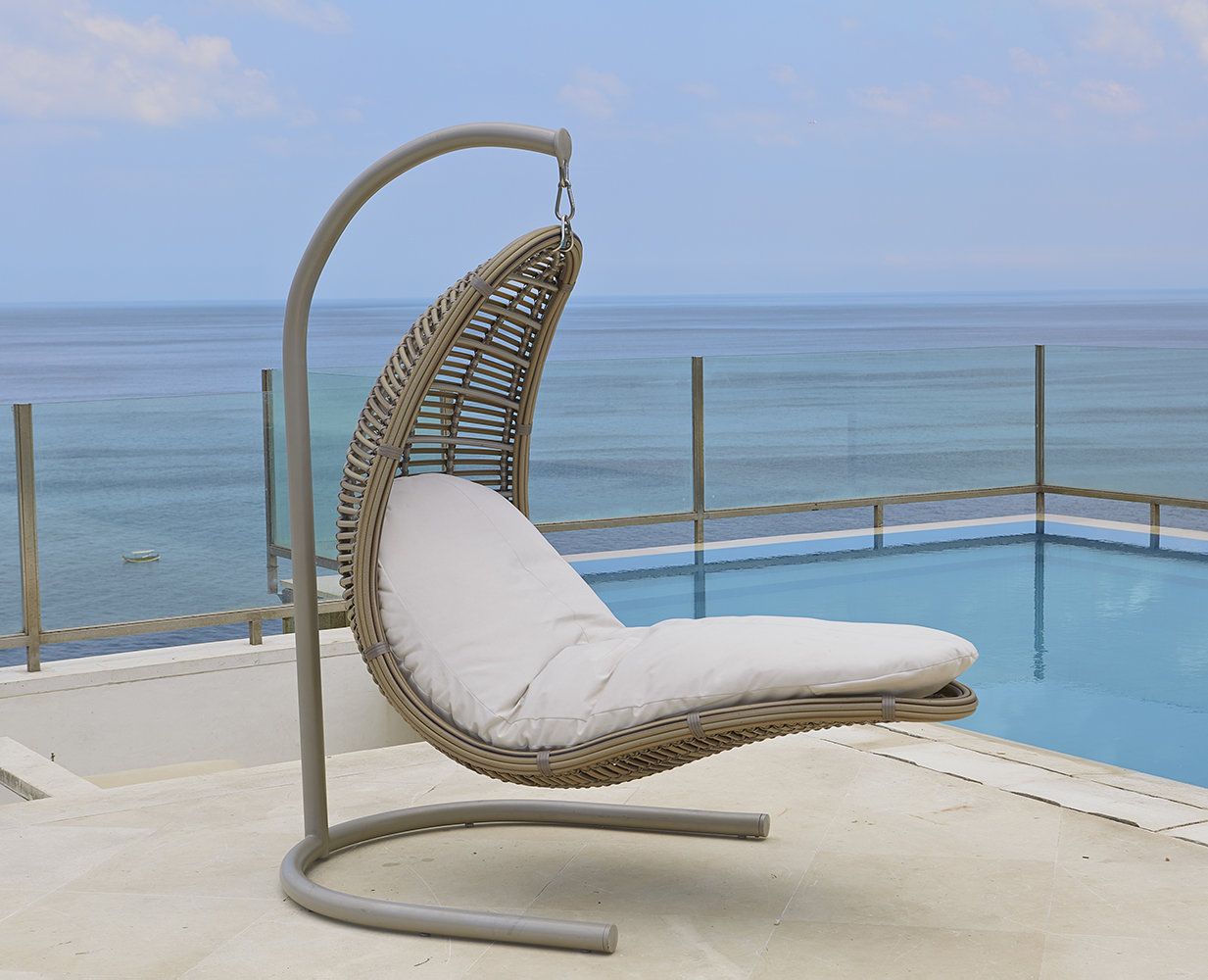 hanging lounge chair with stand