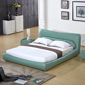 Upholstered Platform Bed by Container