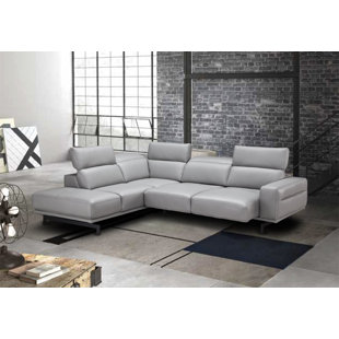 Paulk Leather Sleeper Sectional by Orren Ellis Best Design