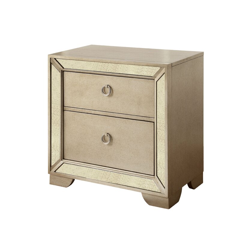 Direct Marketplace 36'' Tall Nightstand in Champagne | Wayfair