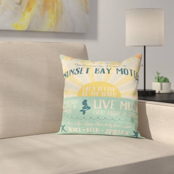 18 by 18-Inch Kess InHouse Robin Dickinson Live in The Sunshine Green Red Throw Pillow
