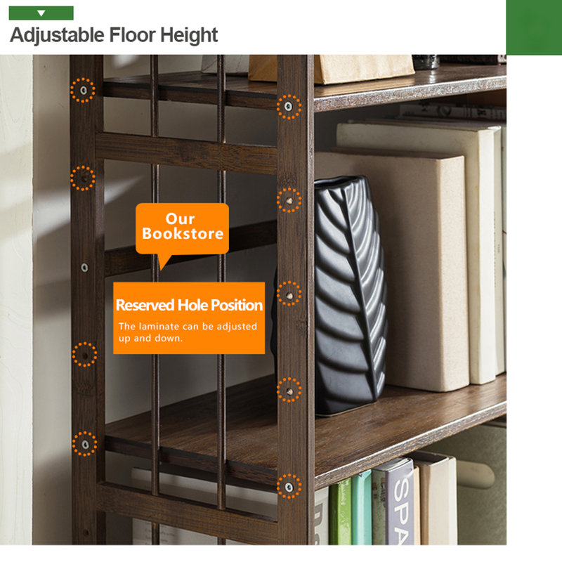 Ebern Designs Ahriah Solid Wood Etagere Bookcase Reviews Wayfair